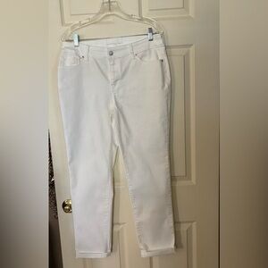 Chico Boyfriend White Women’s Jeans - Classic Straight Fit Size 1
